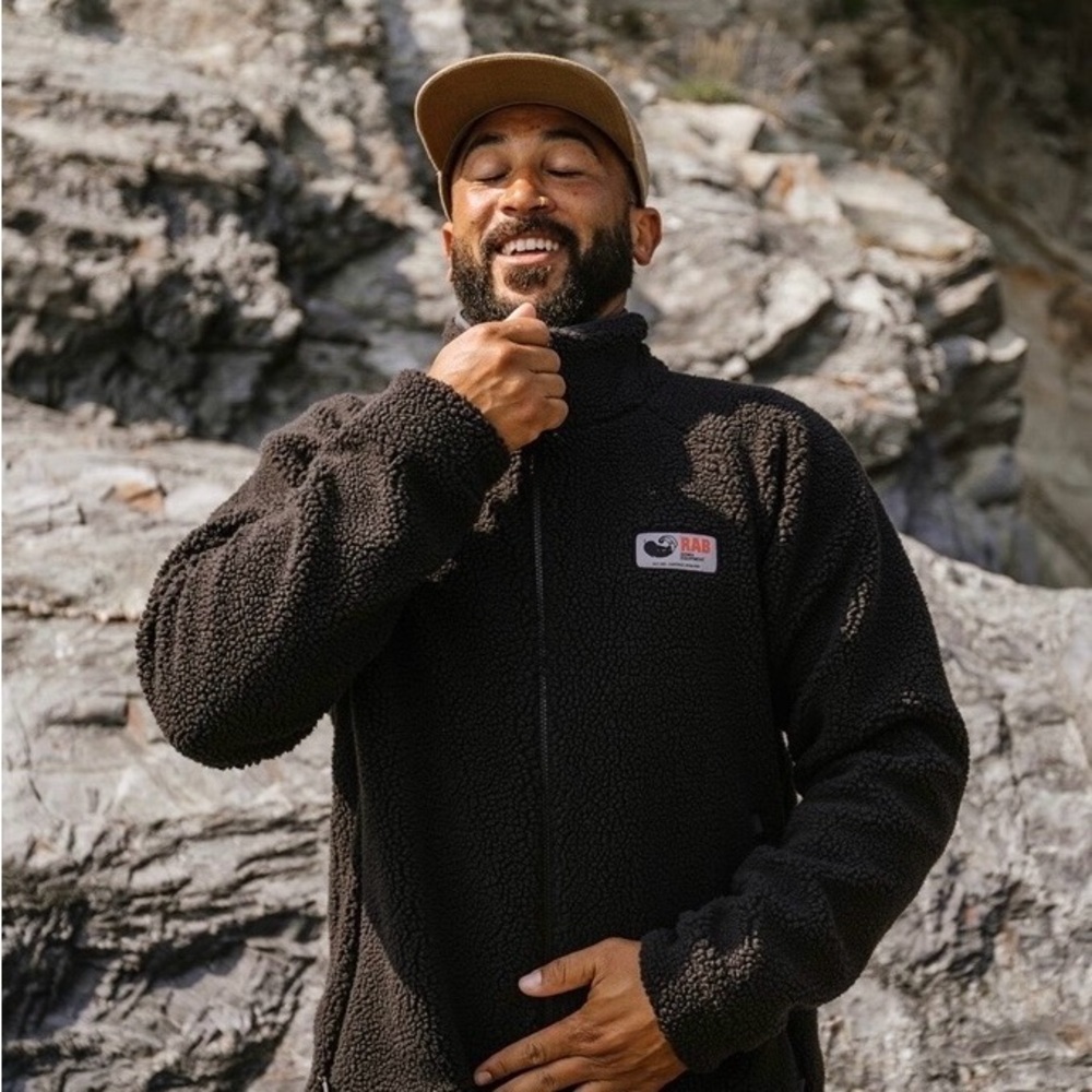 RAB Insulated Black Berber Fleece Jacket NWOT